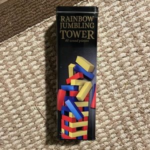 Jenga rainbow tumbling tower never used